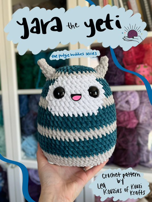 Yara the Yeti Crochet Pattern DIGITAL DOWNLOAD