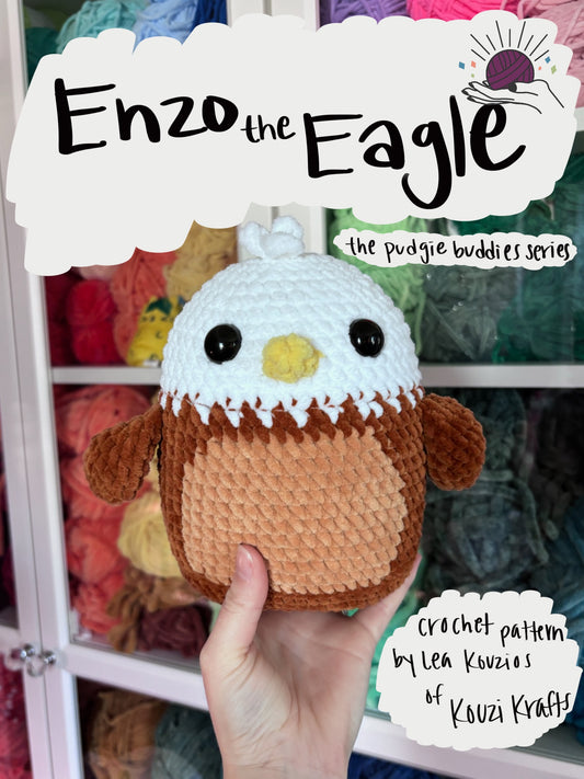 Enzo the Eagle Crochet Pattern DIGITAL DOWNLOAD